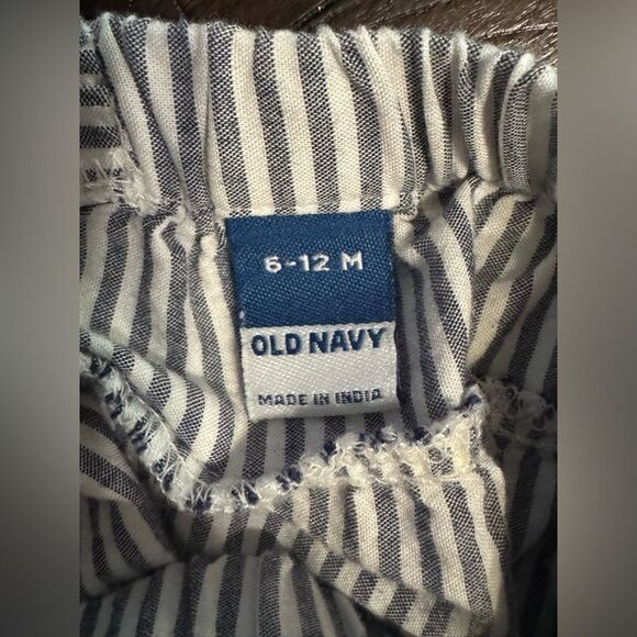 Baby girls striped eyelet dress EUC - Picture 3 of 3